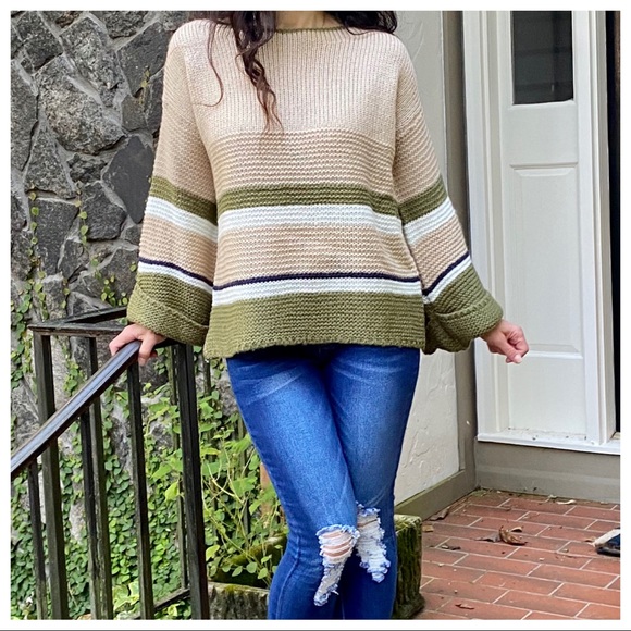 Color chic knit beautiful sweater - Picture 7 of 9